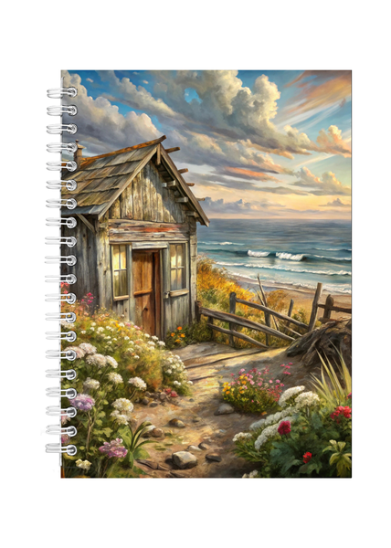 Beach Cottage 1 Gift Idea Writing Book Notepad Notebook A4 504