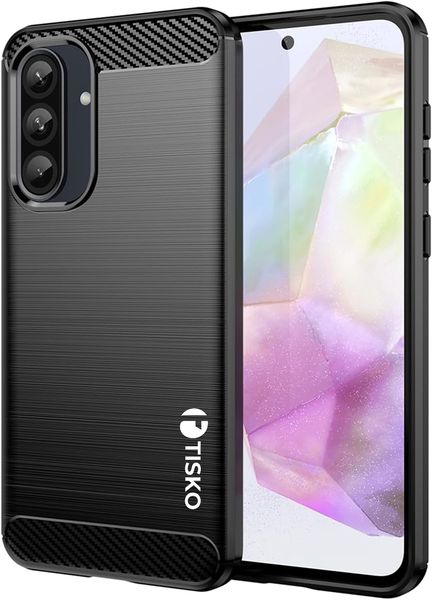 TISKO TPU Silicone Phone Case Compatible with Samsung Galaxy A56 5G - Black