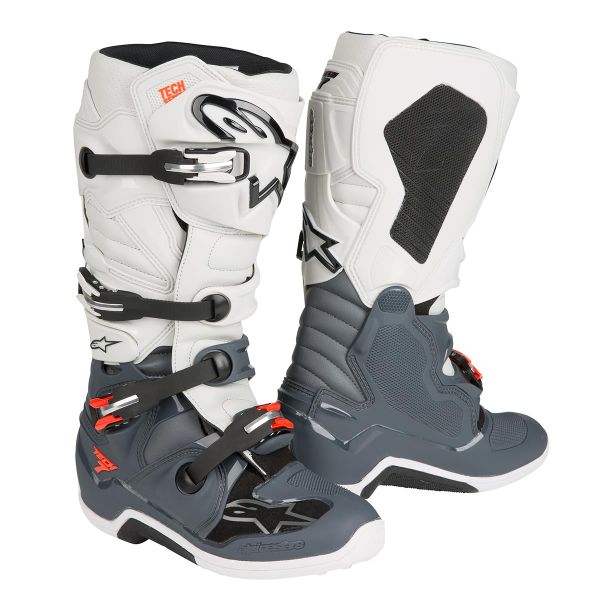 Alpinestars - Tech 7 Enduro/MX Boot - Dark Grey/Light Grey/Red
