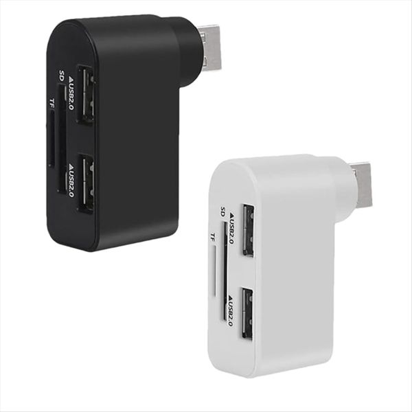 4 In 1 Rotatable Usb Hub Laptop Hub Portable 180 Degrees Rotate