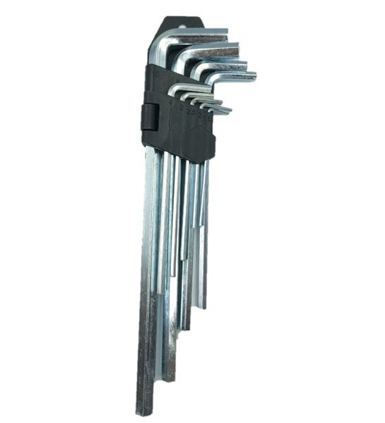 9 Piece Chrome Vanadium Steel Allen Key Set