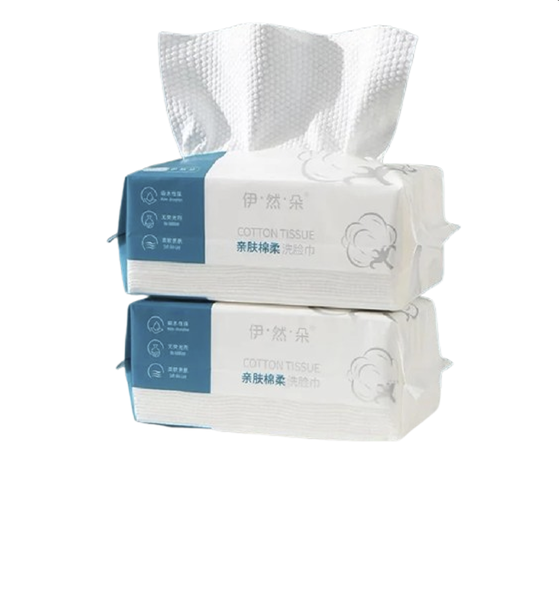 Portable Multi-purpose Cotton Disposable Face Towel- Set of 2