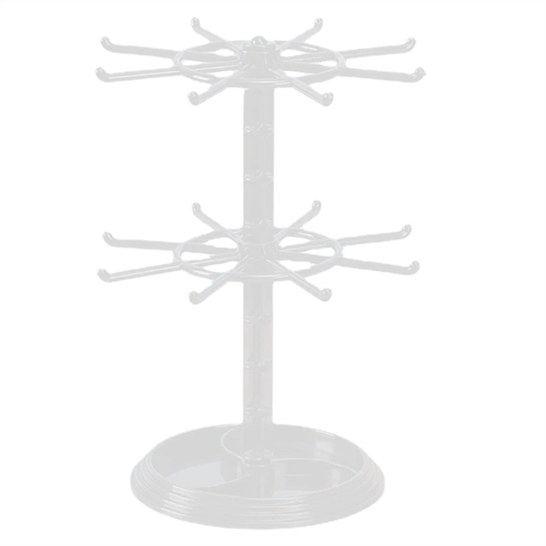 Rotating Keychain Rack Adjustable 2 Tire Spinner Display Stand-B