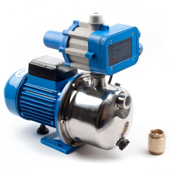 Pascali Self Priming Pump Jet Stainless Steel 0.75KW + Flow Controler 230V