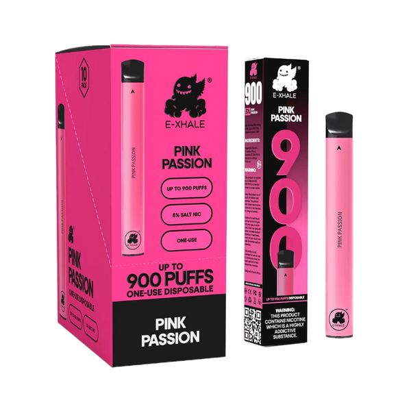 E-Xhale 900 Puffs Disposable Vapes - Pink Passion (Pack of 5)