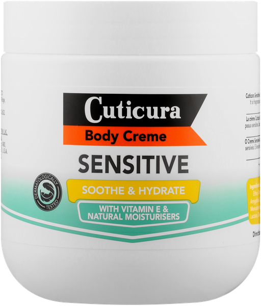 Cuticura - Sensitive Body Cream Sooth &amp; Hydrate