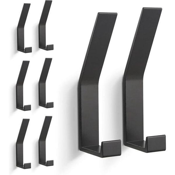 8 Pack Coat Hooks, Towel Hooks for Drilling, Wall Modern Coat Rack