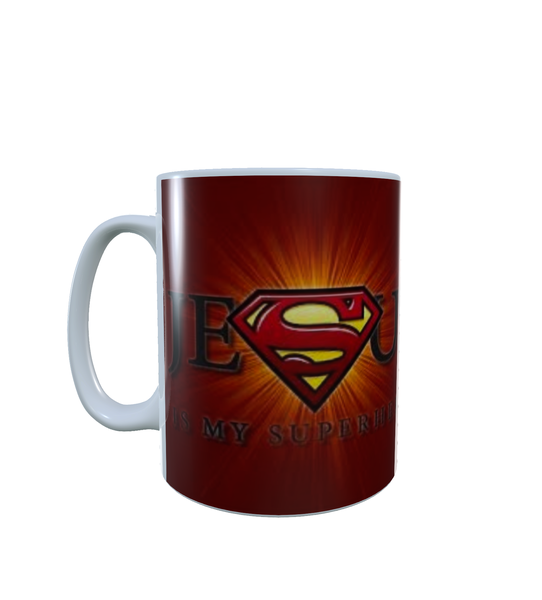 Christian - Jesus Is My Superhero - Superman Aesthetic - Coffee Mug