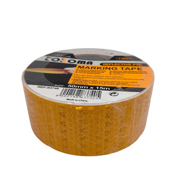 Tokoma Reflective PVC Marking Tape 50mm x 15m