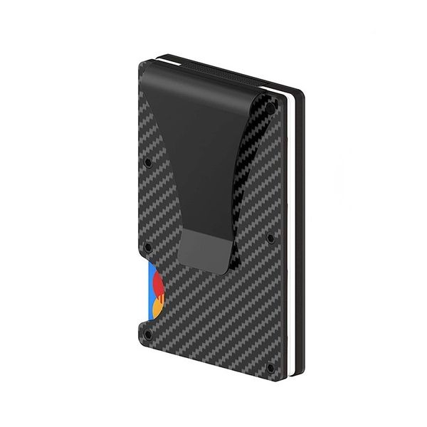 IPSTYLE Men Mini Slim Metal Cardholder Case Credit Card Holders Wallets