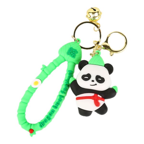 Chinese-Style Zongzi Panda - Zongzi Head Keychain