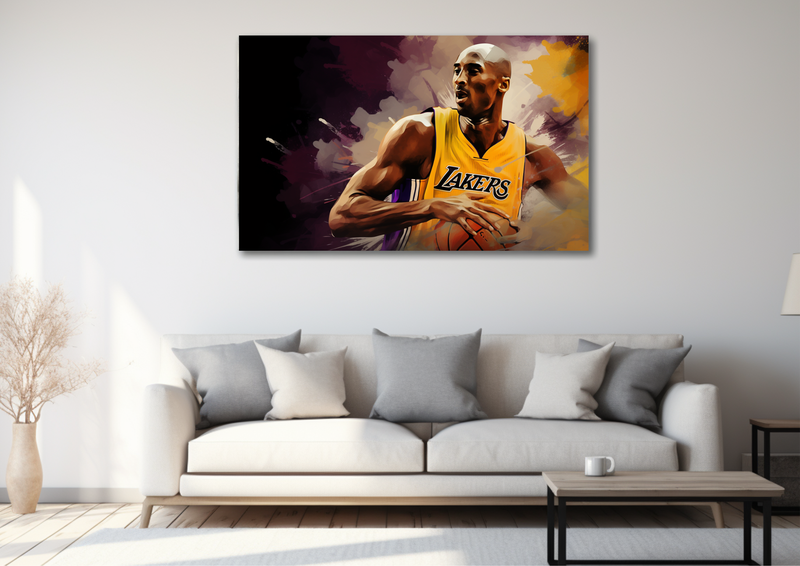 Canvas Wall Art - Kobes Legacy BAsketball Abstract - MT0093