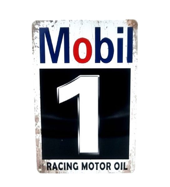 Tin Sign - Mobil 1 Racing Motor Oil