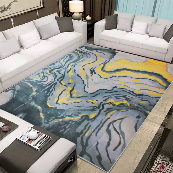 200cm by 150cm - Modern 3D Geometric Design Area 13 Rug Blue