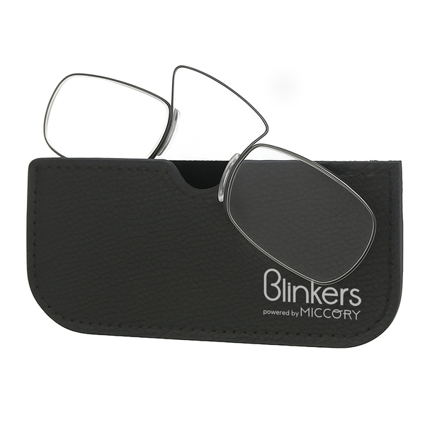 Blinkers Mini Plus: Metal Reading Glasses &amp; Pod Case