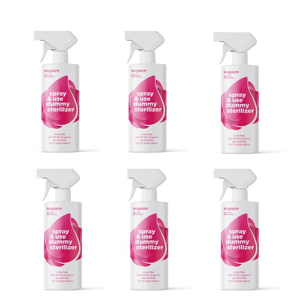 SoPure Natural Eco-Friendly Dummy Sterilizer Spray 100ml (6 pack)
