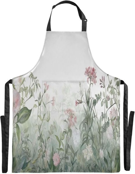 Floral Cotton Apron