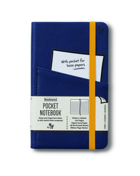 Bookaroo Pocket Notebook Navy A6