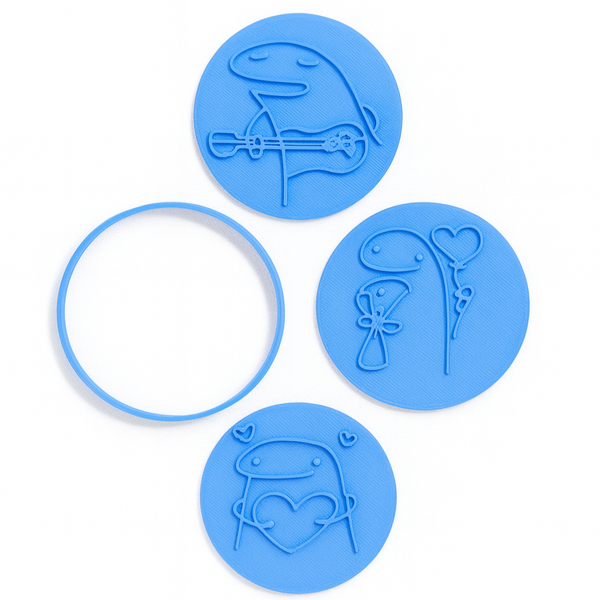 Flork Romance Fondant Stamp Set - 3 Piece - 6 cm