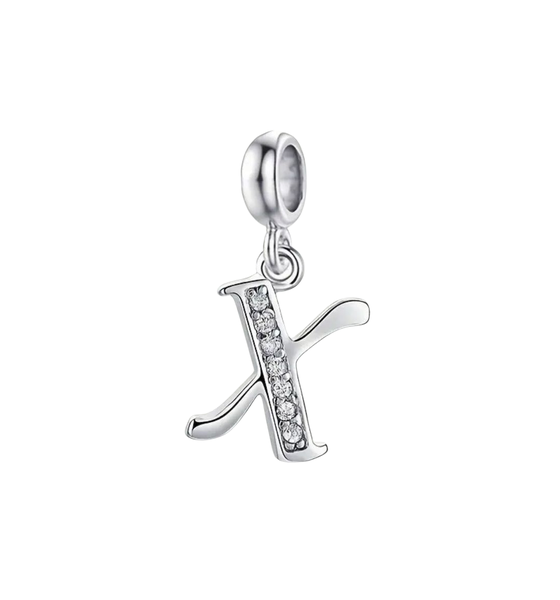 Sparkling Alphabet Charm - Letter X image