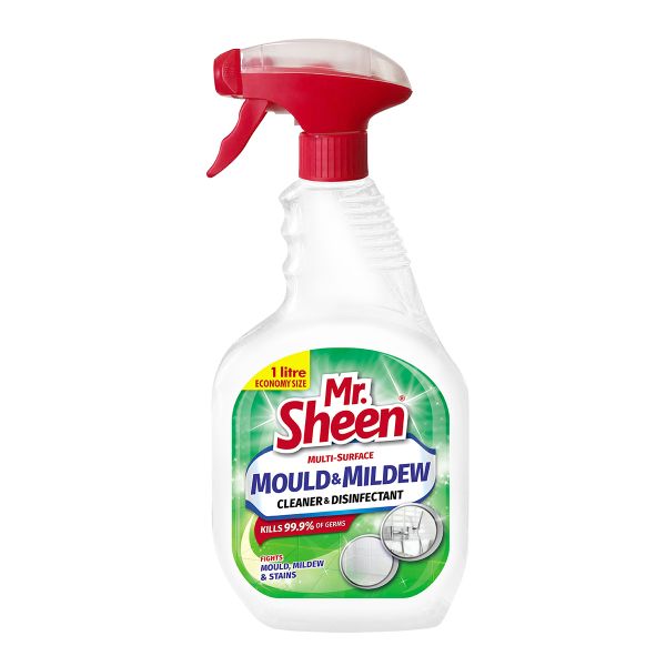 Mr Sheen Multi-Surface Disinfectant Mould And Mildew Cleaner 1L - 2 Pack