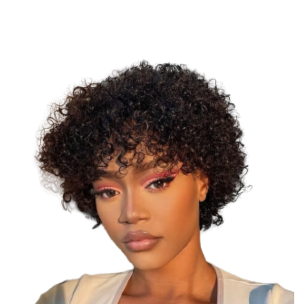 Short Brazilian Hair Fringe Wig.