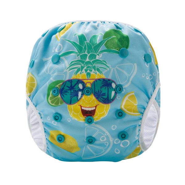 Baby Reusable Swim Diaper Pineapple Position Print