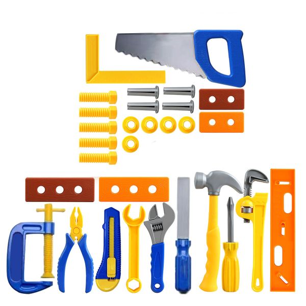 30 Pieces Pretend Play Tool Kit For Kids Construction Toy Tools For Boys