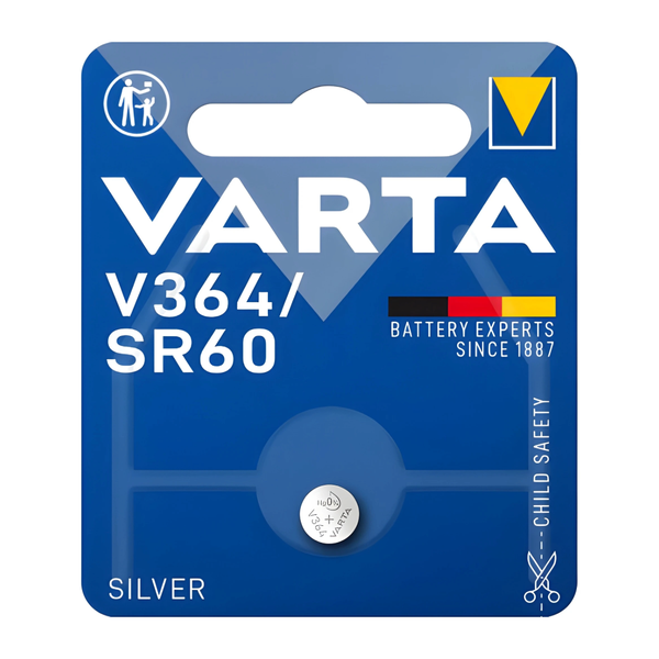 Varta V364 Silver-Oxide Button Cell Battery 1.5V - Pack of 1