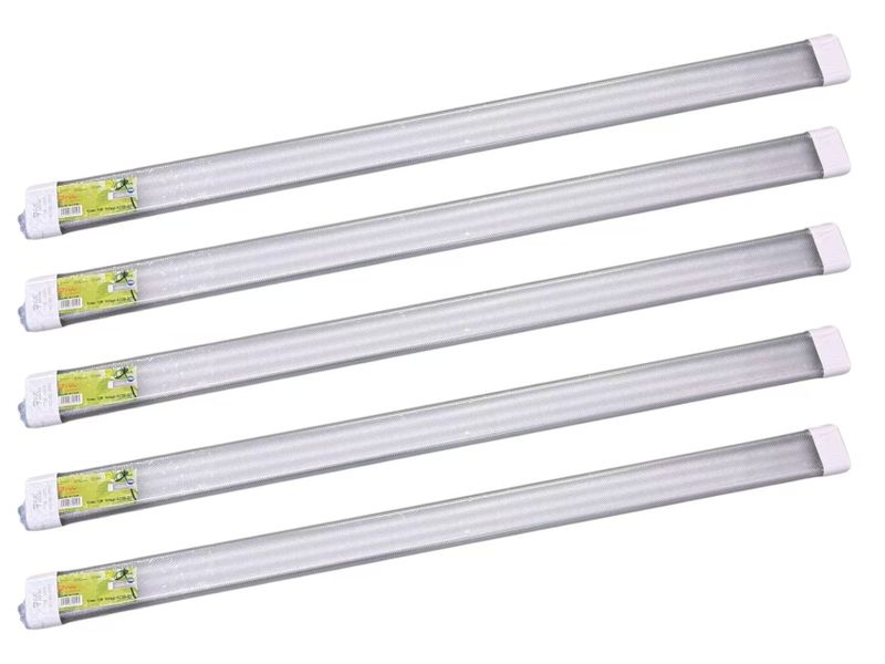 FJC Prismatic diffuser LED Batten lamp 1.2M 72W -Pack of 5