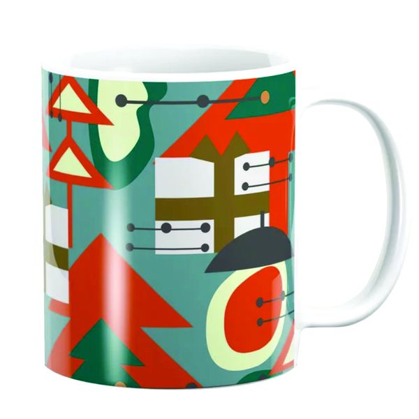 PepperSt Mug -Mid Century Modern Christmas