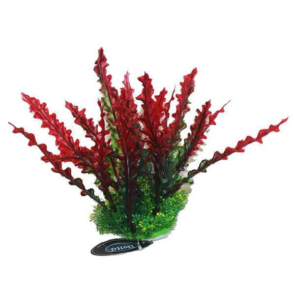 Red Plant For Fish Tank Large 12cm 5's