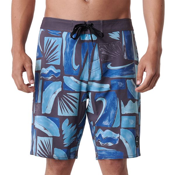 O'Neill-Mens-Og Printed Fixed Boardshort-White/Navy