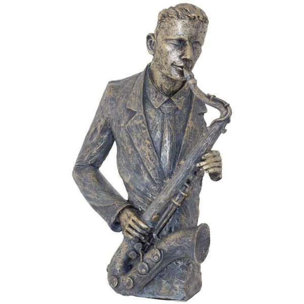 Bronze Jazz Sax Ornament - 43cm - OAC18U1