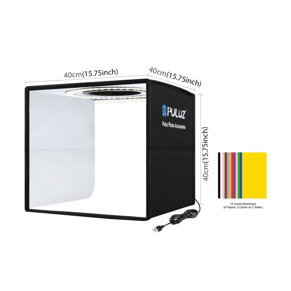 PULUZ 40cm Foldable USB LED Ring Light Studio