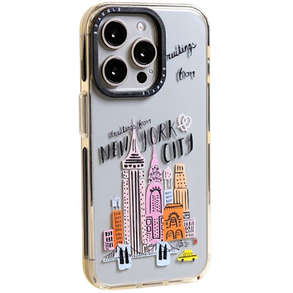 Stylish New York City Skyline Phone Case with 3D Design &amp; Transparent Edges