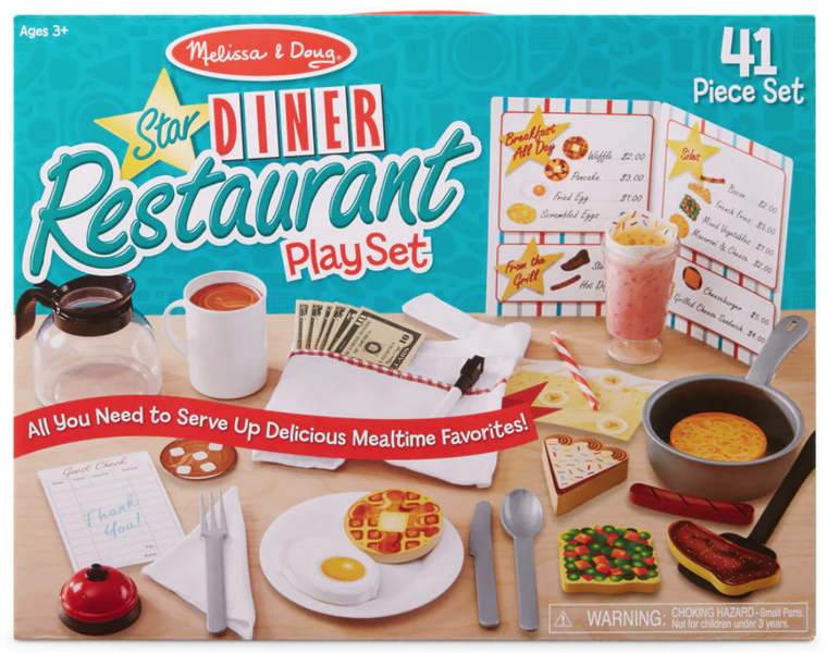 Melissa &amp; Doug Star Diner Restaurant Play Set