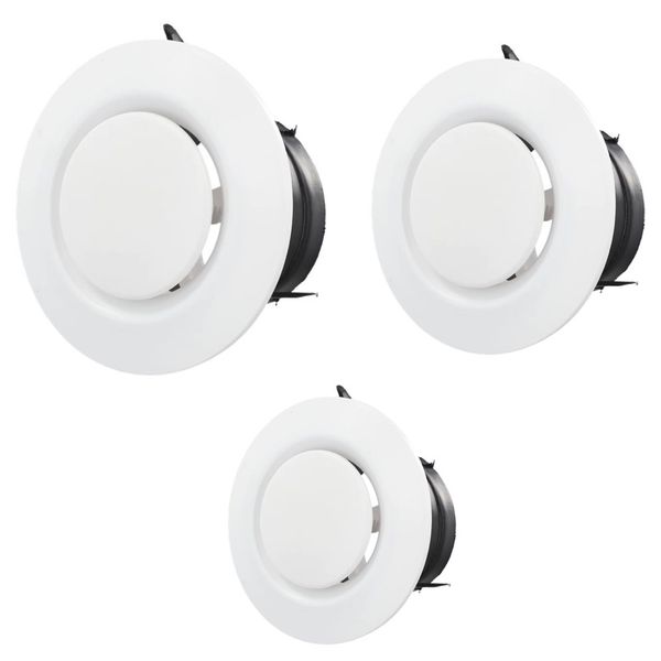 Tool DIY Adjustable Kitchen Ceiling Plastic Disc Ventilation Slits Set of 3