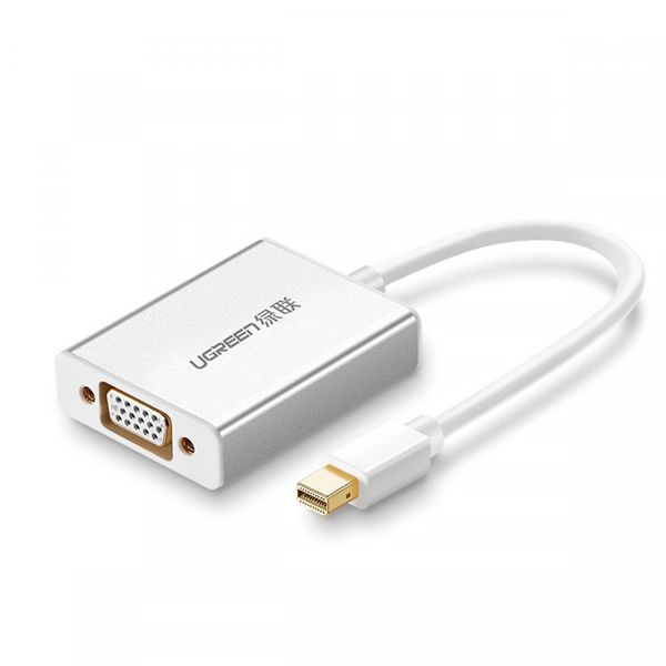 UGreen 10437 Mini DP to VGA With Aud 1080P Adapter-WH