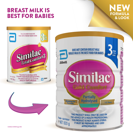 Similac Total Comfort 3 Growing Up Formula Milk (1-3y) 820g