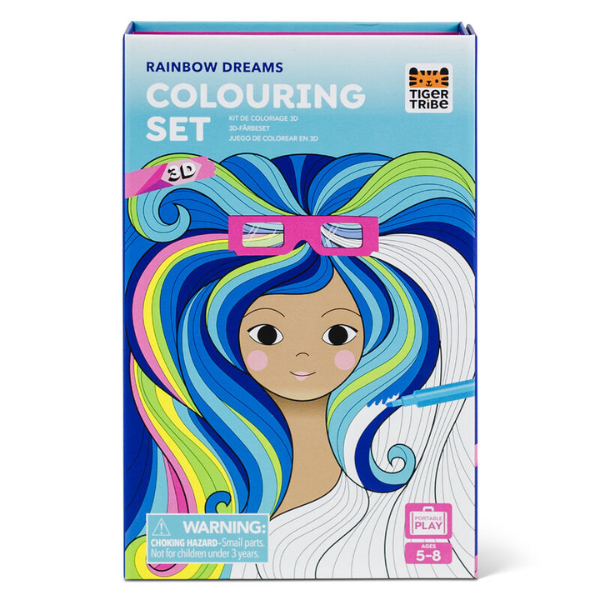 Tiger Tribe 3D Colouring Set-Rainbow Dreams