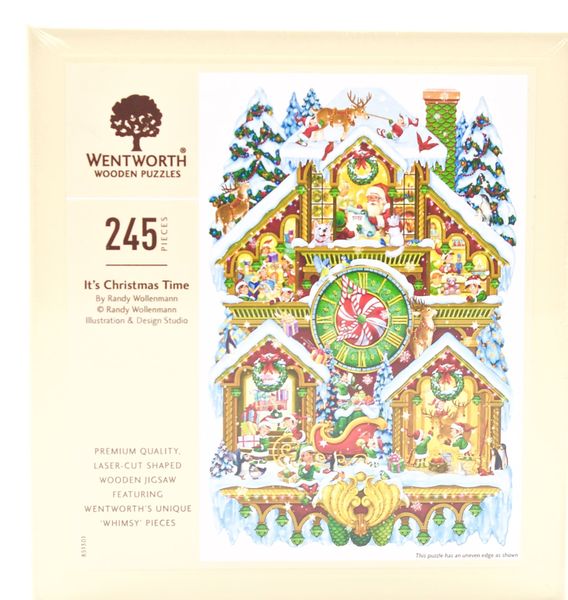 It's Christmas Time - 245 Piece Shaped Wooden Adult Jigsaw Puzzle