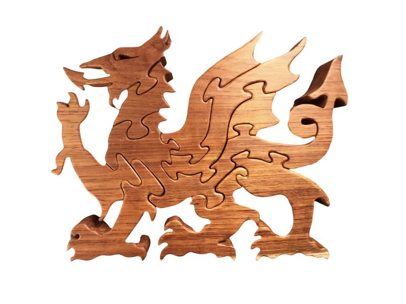 3D Wooden Puzzle of a Dragon