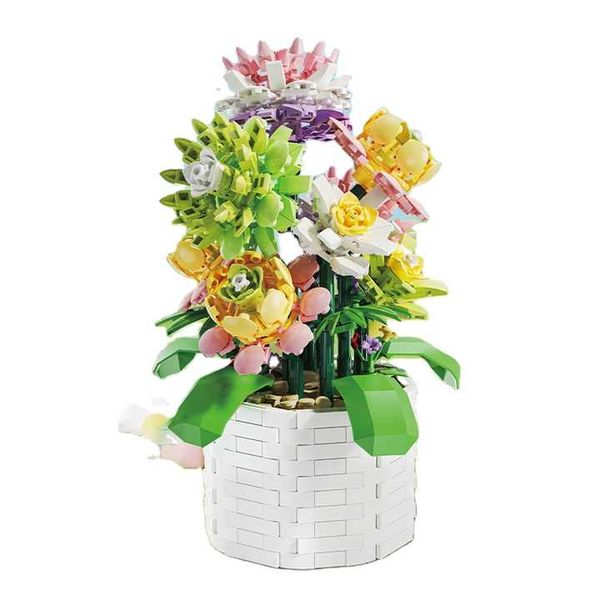 DIY Succulent Potted Plant Building Set - Creative Botanical Block Kit