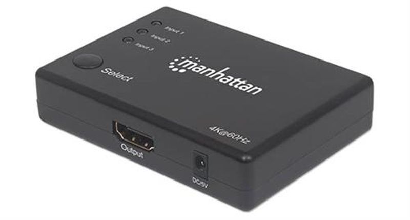 Manhattan 4K Compact 3-Port HDMI 1080p 4K@60Hz