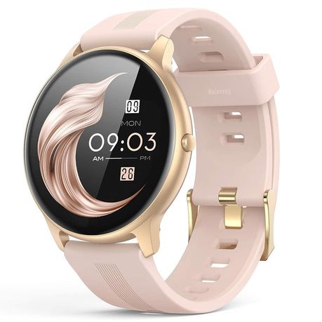 Haiaveng Smart Watch for Women, 5ATM Waterproof Smartwatch - Pink Image
