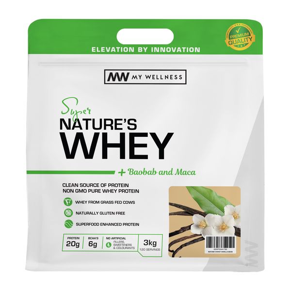 My Wellness Nature's Whey Protein Powder 3kg - Vanilla Bean