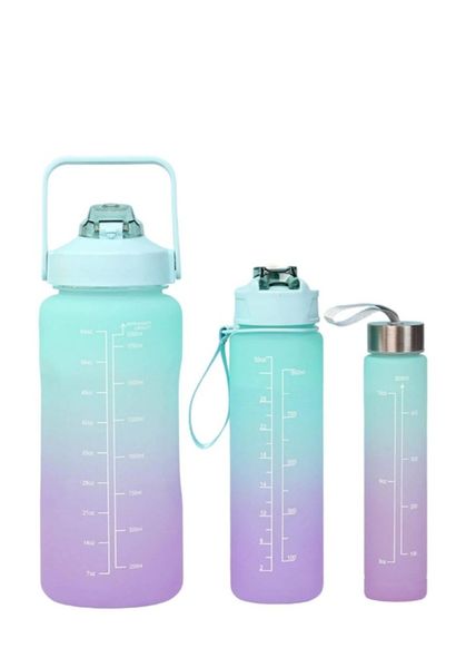Motivational drinking water Bottles-set of 3