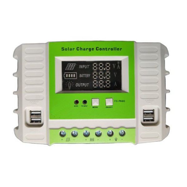 50A Solar Charge Controller PWM 12/24V with 4 USB Port