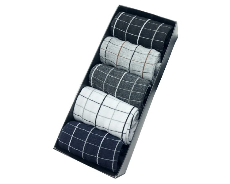 DK'S Men's Gift Socks 5 Pack Cubic